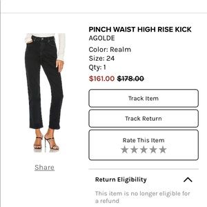COPY - Agolde Pinch Waist High Rise Kick Jeans